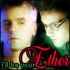 six showing two people in close proximity with changing red text overlays on a dark background