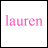 Two side-by-side static frames of a pixelated pink text icon with a small heart symbol in the bottom-right corner of the right frame.