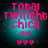 Pixelated cyan circular background with pink text 'TOBY TWILIGHT chick' and heart symbols, showing animation changes in heart count.