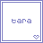 Two side-by-side square frames with light purple borders contain pixelated text and a heart symbol.