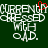 Pixelated green background with white text reading 'CURRENTLY STRESSED WITH OLD.' A red heart symbol replaces the letter O in CURRENTLY.
