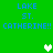 Green background with blue text reading 'LAKE ST. CATHERINE!!' repeated twice, white and light green heart icons in different positions across frames.