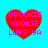 Red heart-shaped icon with pink text 'BROOKIE COOKIE LUVS YA' on cyan background, showing two distinct pixel states.