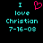 Two side-by-side pixelated text displays on black background, one with pink heart symbol above 'love', the other without.