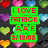 Green text box with red lettering reading 'I LOVE PATRICK AAF 3/18/08' overlaid on a of colorful pixelated hearts