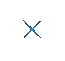 12 small animated X-shaped icons with varying color schemes and particle effects on a gray background