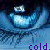 Pixelated blue and white abstract shape with dark blue background, displaying partial text 'cold.' and 'soul.' at bottom.