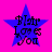 Blue star-shaped icon with 'Blair Loves You' text on bright pink background, showing pixelated animation changes