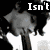 six pixelated images with overlaid text fragments forming a sentence, featuring a person with dark hair in various poses and backgrounds