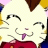 A 48x48 pixel buddy icon featuring a cartoon hamster character with closed eyes and tongue out on the left, next to stylized text reading "Anime IM" above "com" on a black background.