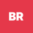 Red square background with white pixelated 'BR' letters centered in the middle.