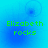 Green text 'Elizabeth rocks' on blue gradient background with faint circular patterns, animated changes in pattern positions.