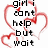 Pixelated text in black reads 'girl i cant help but wait' and 'Till u get that wit him it dont change & till u see that wit me it aint the same', overlaid on red heart outlines against white background.