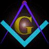 Animated sequence showing a Masonic-style symbol transforming into a Maltese cross through color shifts and shape transitions.