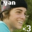 nine identical images showing a person in a black beanie and light blue shirt with the text 'ryan' above and '<3' below, arranged in three
