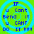 Four identical pixelated text on a green background with blue concentric circles, each displaying 'IF u Cant Bend it U CANT DO IT !!!!!' in blue block letters