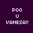 Four identical pixelated text arranged in a , each displaying 'POO U VANESA!!' on solid backgrounds