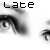 Black-and-white pixelated eye close-up with overlaid text fragments forming a phrase