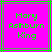 Two identical pixelated display green text on a bright pink background with gray and green borders
