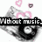 Pixelated image split into two sections with text overlays: left side shows grayscale abstract shapes and pink rings on white background, right side displays swirling lines on dark purple background.