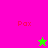 A split-screen animation shows two with 'Pox' text and star symbols changing color between bright pink, green, and brown backgrounds