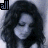A grayscale animated icon shows a woman with long dark hair in six , each with different text above her head