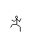 Four pixelated stick figures in various running poses on a white background, each with distinct limb positions and angles.