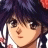 A pixelated anime-style character with dark blue hair and red accents appears on the left side of a contact sheet, while the right side displays stylized text "Anime IM" above smaller text "COM" against a black background.
