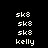 Static pixel art displays two identical of text on a black background, each containing four lines of white text
