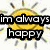 Animated sun icon with yellow face and radiating rays, transitioning through four distinct text overlays