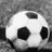 Black-and-white soccer ball on textured background with pink pixelated text reading 'soccer yea', 'its that', and 'important <3' in separate sections.