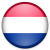 Circular icon with horizontal red, white, and blue stripes resembling the Dutch flag on a gray background.