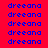 blue 'dreeana' text on red background with green highlighted , showing animation where specific and change color sequentially