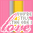 Pixelated icon with pink background and vertical yellow-gray stripes, displaying text 'YOU'RE STILL THE ONE I LOVE' in layered fonts.