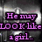 six pixelated images with text overlay reading "He may look like a girl... But he's the man of my dream!" in purple font