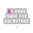 Animated pixel art icon with stacked text "WE HERE MADE FOR EACHOTHER" and changing colored dots below.