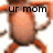 Animated orange cartoon character with multiple limbs in a dynamic pose, displaying sequential text across four