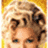 Pixelated image of a person with curly blonde hair on a yellow background, next to bright pink text reading "Front Step Cha Cha Cha Back Step Side Step Cha Cha Chc Front Step Back and Turn".