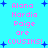 Pixelated cyan background with pink text reading "Alana Nordia Paige are COUSINS!" and blue star shapes scattered throughout.