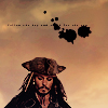 Pixelated image of a man with long dreadlocks, a tricorn hat, and a dark coat against a cloudy sky background with black pixel clusters.