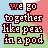 Animated contact sheet of a 5x5 grid showing sequential frames of text changing color and style across multiple rows, with each frame displaying the phrase "we go together like peas in a pod" on a gradient background.