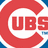 Red and blue pixelated Chicago Cubs logo with 'UBS' text inside circles, overlaid by a black-and-white 'RULE' block on the right side.