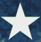 A sequence of star-shaped icons in white, light gray, and dark gray against a blue patterned background with visible animation changes across frames.