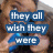 A four- shows two people in close proximity with blue text overlays; the right display different phrases while left remain unchanged