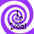Purple and white spiral background with 'I You!' text, featuring a heart symbol between the words.