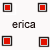 square icons with black borders arranged in and , each displaying a solid color that changes across the sequence