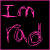 Animated pink neon-style text on black background cycles through phrases "I'm sad", "your sad", and "Let's HUG" with varying letter shapes.
