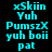 Pixelated cyan text on black and red backgrounds with visible animation changes between frames.