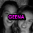 A four- shows two people in grayscale with pink text overlays; the top-right has a blank white space