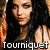 Two side-by-side show a woman with long dark hair in different poses and outfits, with overlaid text